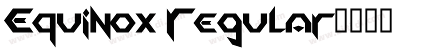 Equinox Regular字体转换